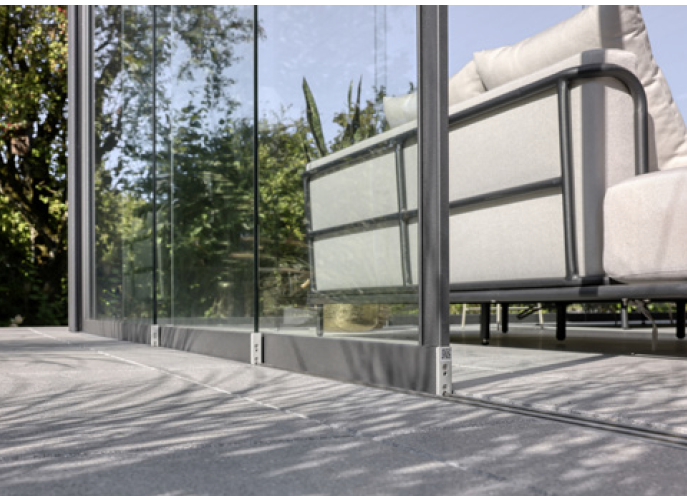 Pergola uzstādīšana ar distances profilu